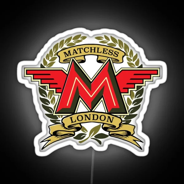 Classic British Motorcycle Matchless RGB Neon Sign