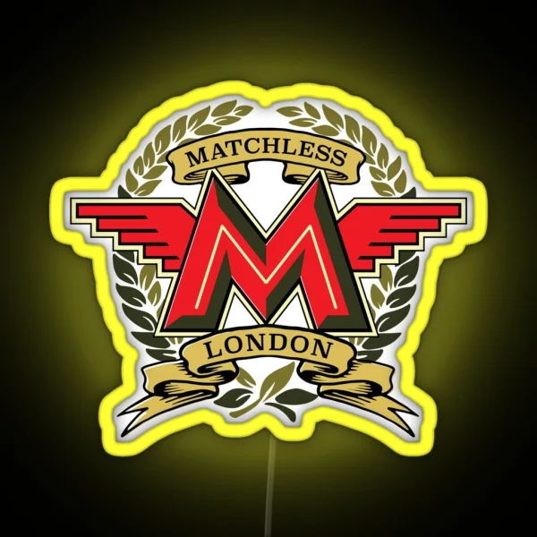 Classic British Motorcycle Matchless RGB Neon Sign