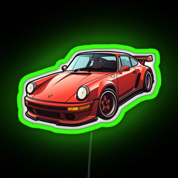 Classic Porsche 911 Porsche 911 Turbo Gt3 Design Porsche 964 RGB Neon Sign