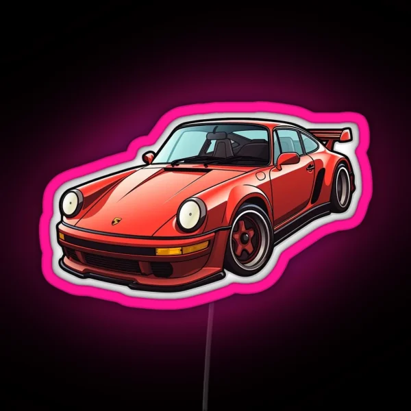 Classic Porsche 911 Porsche 911 Turbo Gt3 Design Porsche 964 RGB Neon Sign