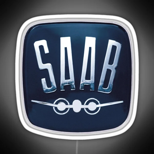 Classic Saab Badge RGB Neon Sign