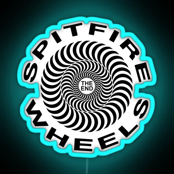 Classic Skateboard Wheels RGB Neon Sign