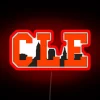 CLE Skyline Browns RGB Neon Sign