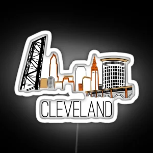 CLE Skyline III RGB Neon Sign