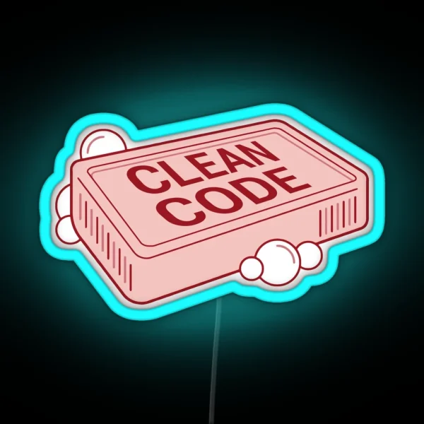 Clean Code RGB Neon Sign