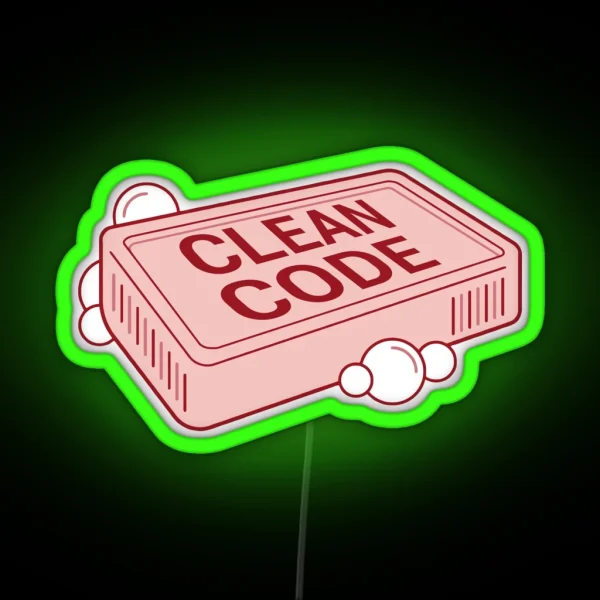 Clean Code RGB Neon Sign