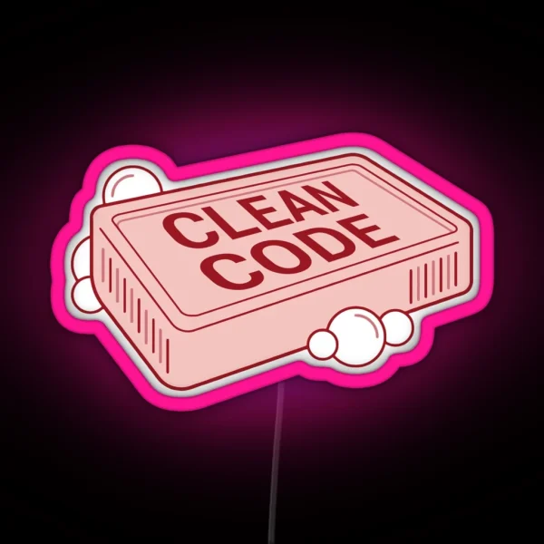 Clean Code RGB Neon Sign