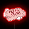 Clean Code RGB Neon Sign - Image 2