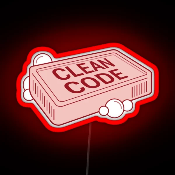 Clean Code RGB Neon Sign