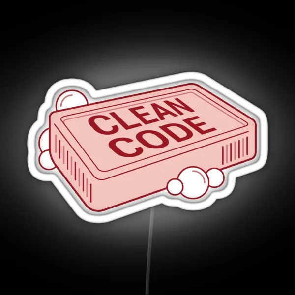 Clean Code RGB Neon Sign