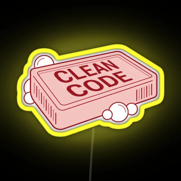 Clean Code RGB Neon Sign