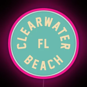 Clearwater Florida RGB Neon Sign