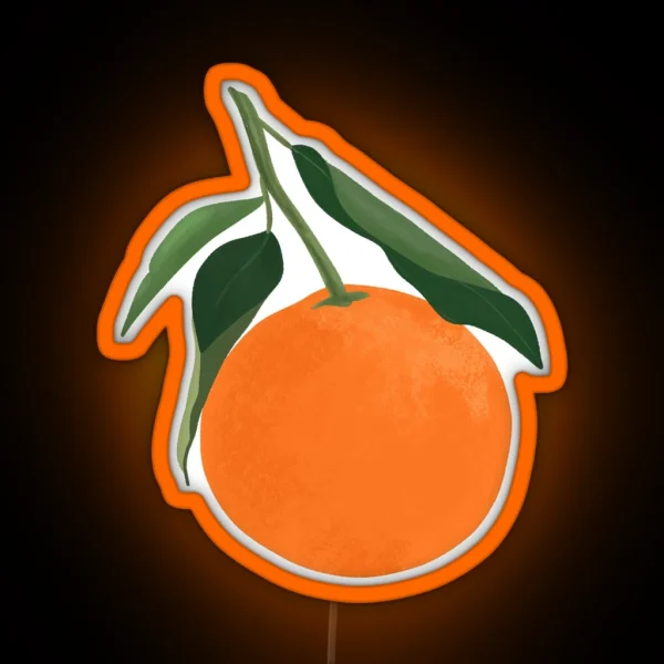 Clementine Illustration RGB Neon Sign