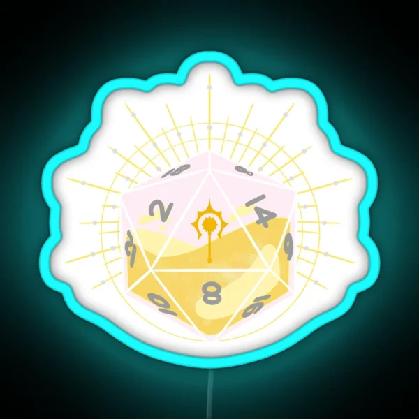 Cleric D20 RGB Neon Sign
