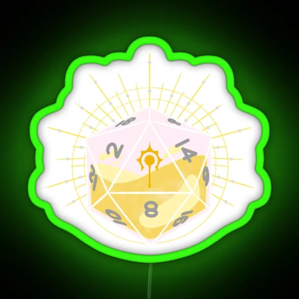 Cleric D20 RGB Neon Sign