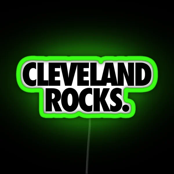 CLEVELAND ROCKS RGB Neon Sign