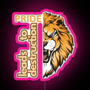 Clever Sayings Pride Lion RGB Neon Sign