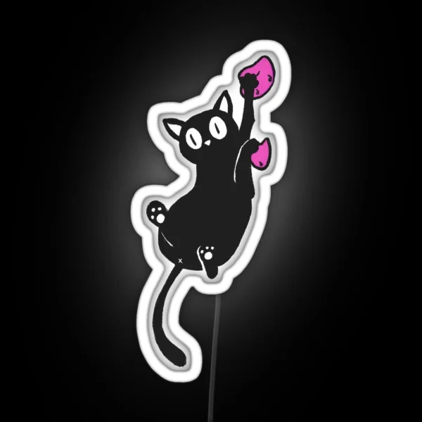 Climbing Cat RGB Neon Sign