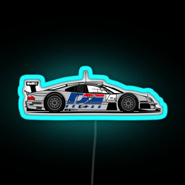 CLK GTR Race Car RGB Neon Sign