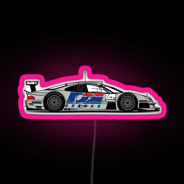 CLK GTR Race Car RGB Neon Sign