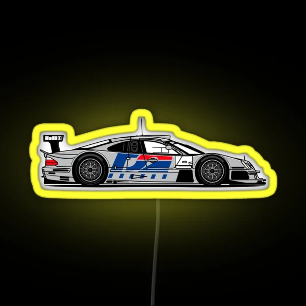 CLK GTR Race Car RGB Neon Sign