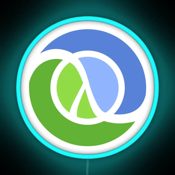 Clojure Logo RGB Neon Sign