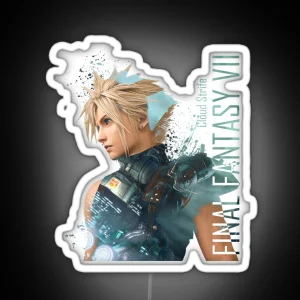 Cloud Strife Final Fantasy 7 RGB Neon Sign