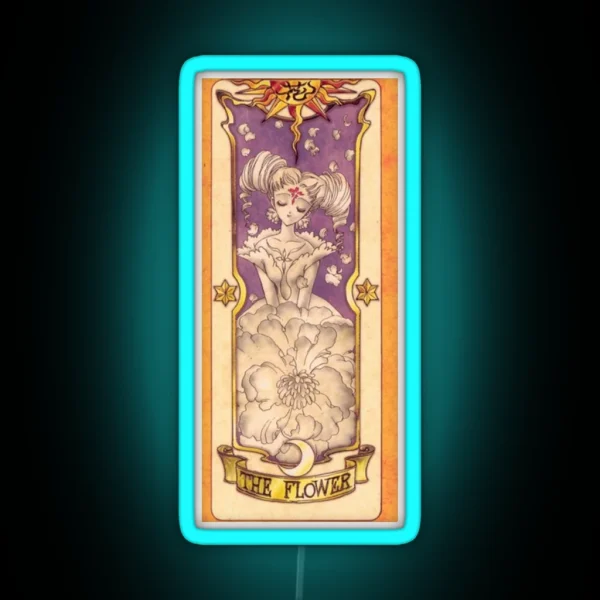 Clow Card The Flower RGB Neon Sign