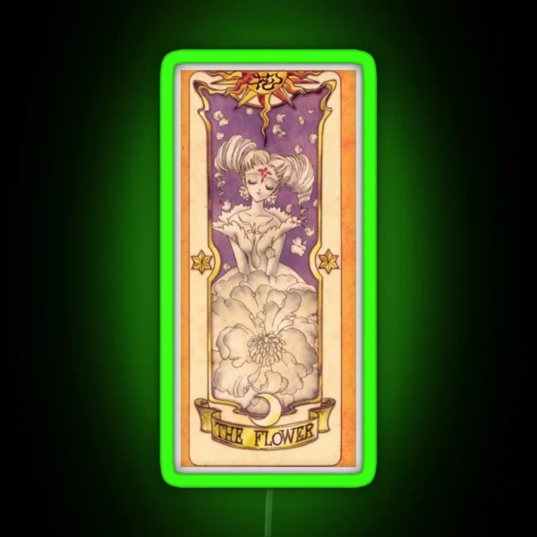 Clow Card The Flower RGB Neon Sign