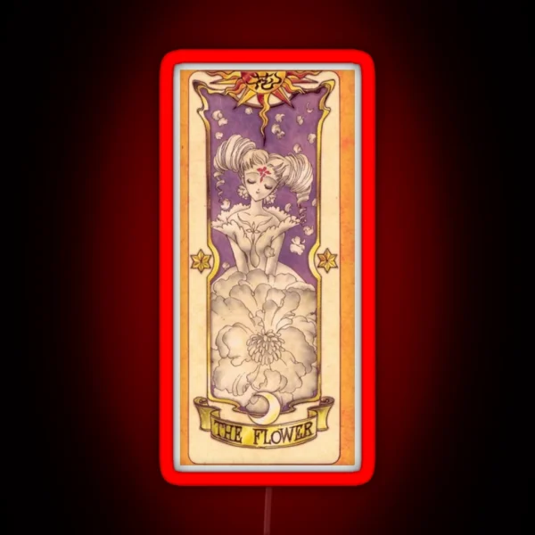 Clow Card The Flower RGB Neon Sign
