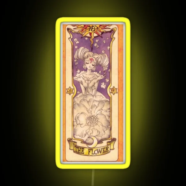 Clow Card The Flower RGB Neon Sign