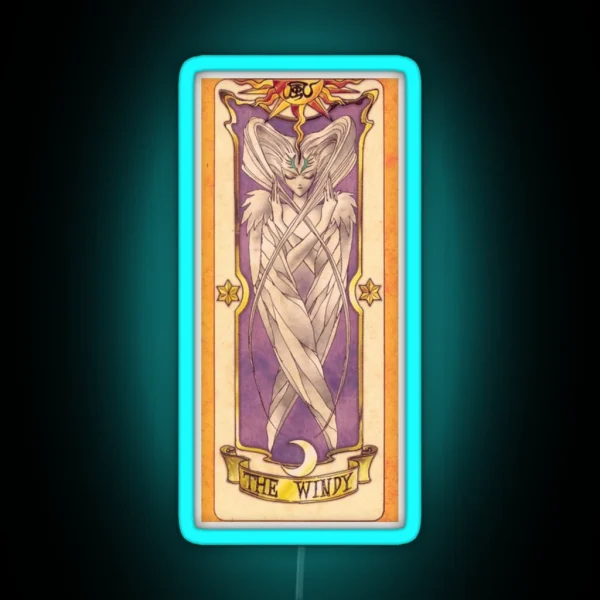 Clow Card The Wind RGB Neon Sign
