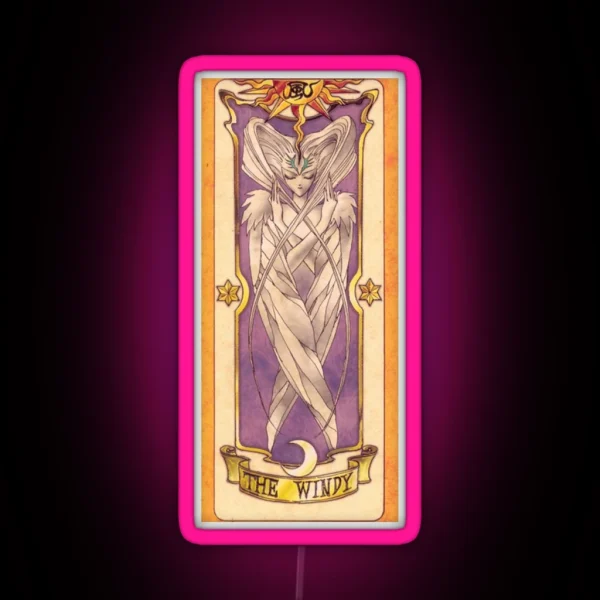Clow Card The Wind RGB Neon Sign