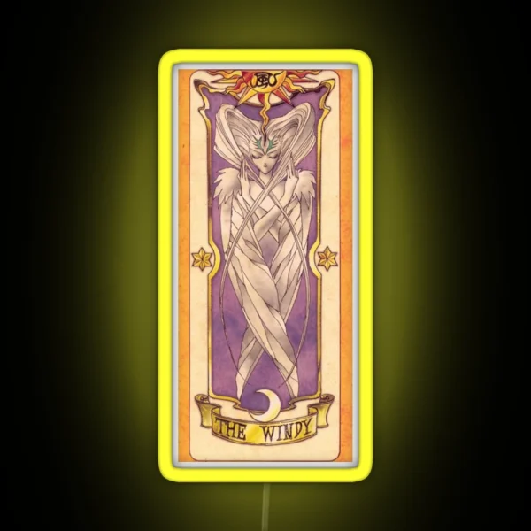 Clow Card The Wind RGB Neon Sign