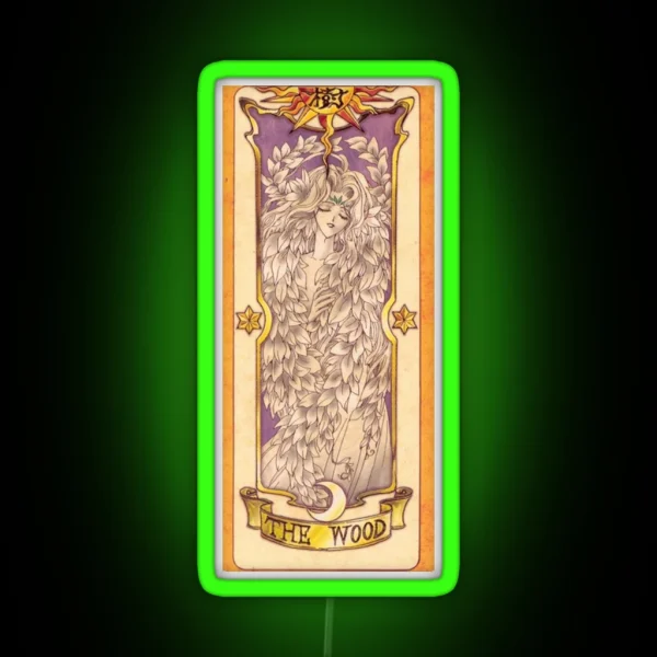 Clow Card The Wood RGB Neon Sign