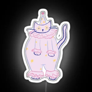 Clown Cat RGB Neon Sign