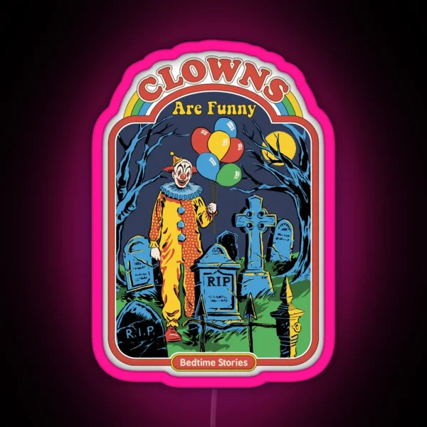 Clowns Are Funny RGB Neon Sign