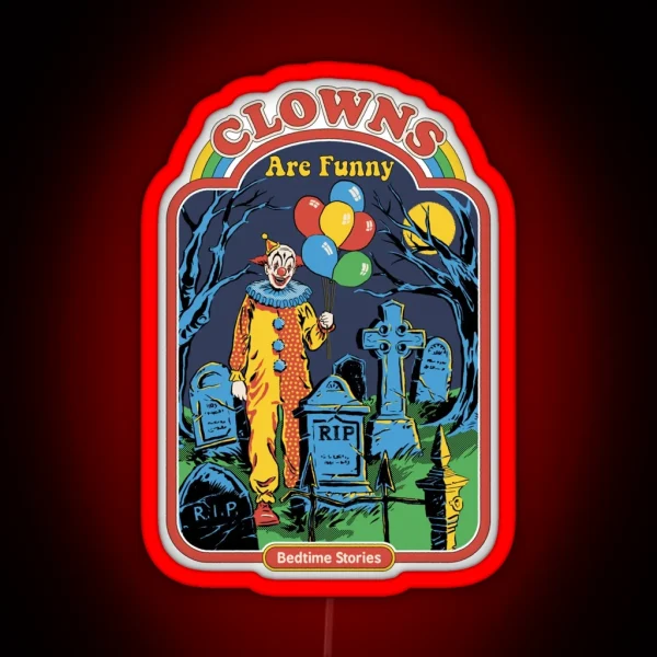 Clowns Are Funny RGB Neon Sign