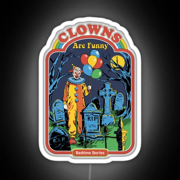 Clowns Are Funny RGB Neon Sign
