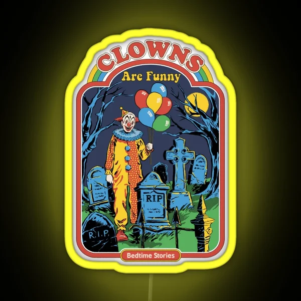 Clowns Are Funny RGB Neon Sign