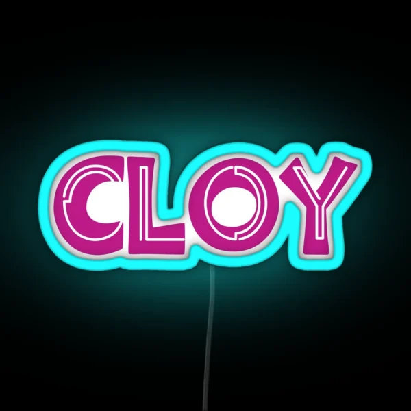 Cloy Typography RGB Neon Sign