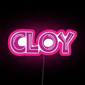 Cloy Typography RGB Neon Sign