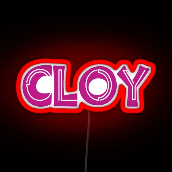 Cloy Typography RGB Neon Sign