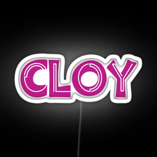 Cloy Typography RGB Neon Sign