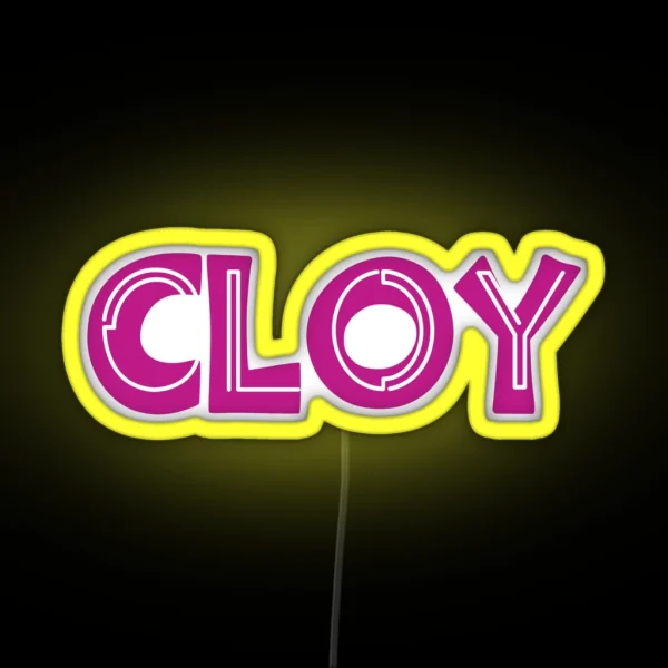Cloy Typography RGB Neon Sign