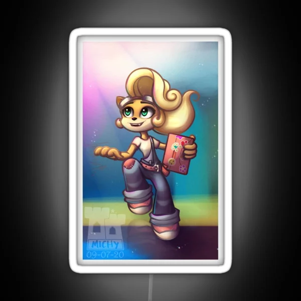 Coco Bandicoot 4 RGB Neon Sign