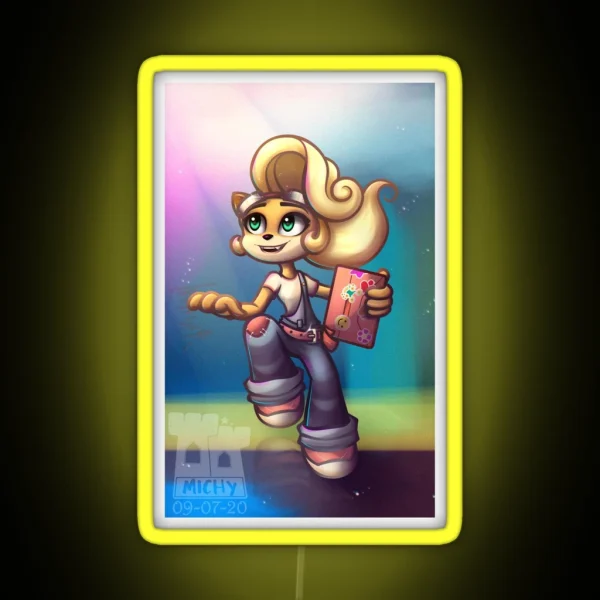 Coco Bandicoot 4 RGB Neon Sign