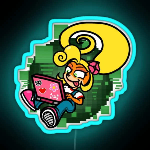 Coco S Laptop RGB Neon Sign