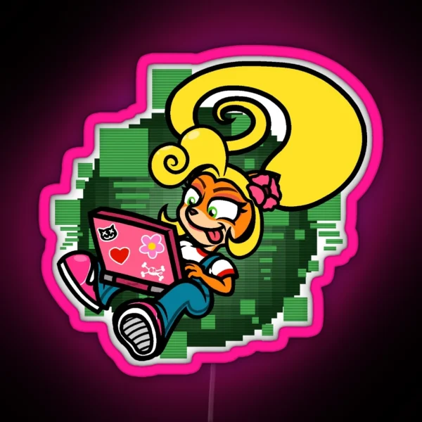 Coco S Laptop RGB Neon Sign