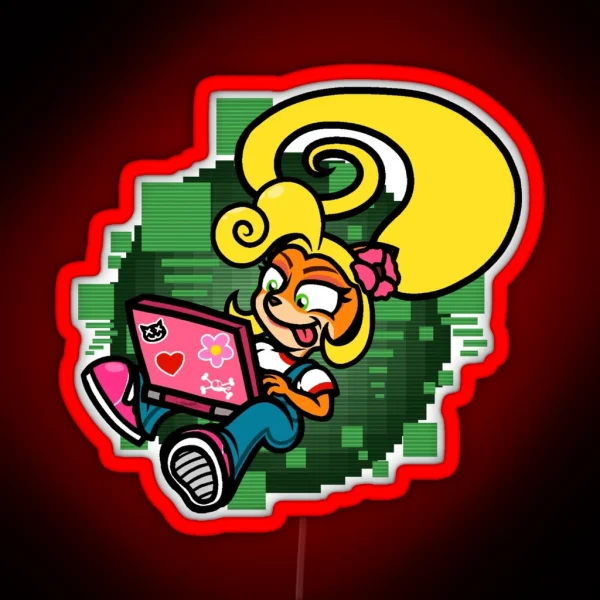 Coco S Laptop RGB Neon Sign